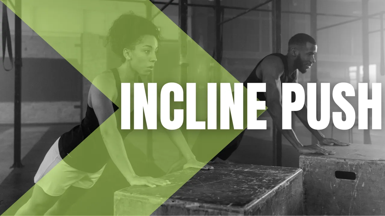 Incline push-up progression from wall to floor