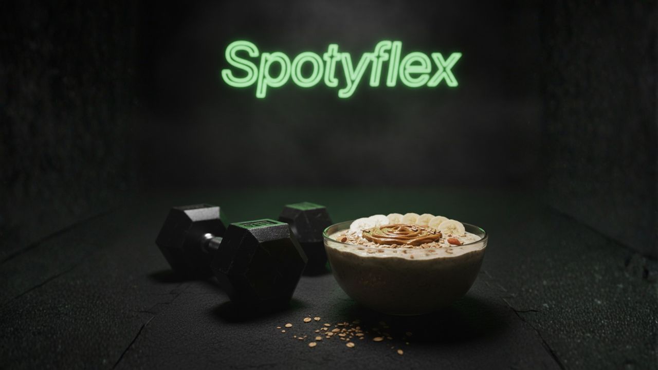 High-protein smoothie bowl for muscle recovery with oats and yogurt