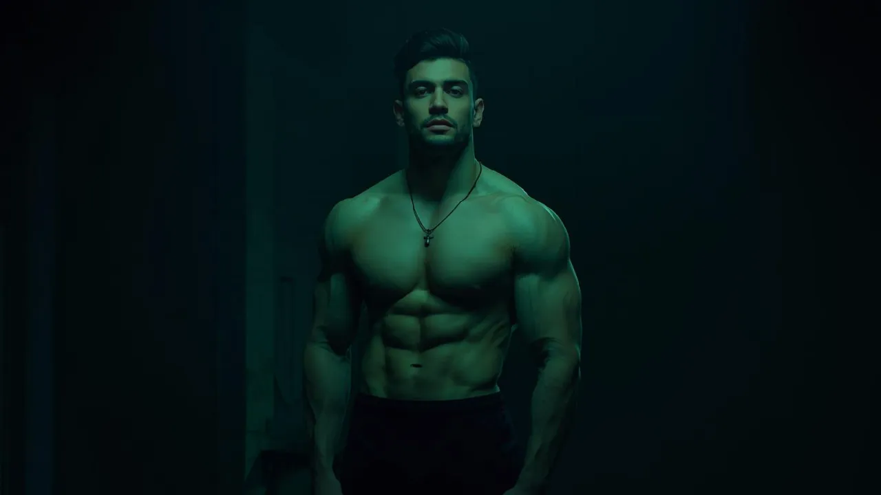 Motivated athlete pushing heavy weight demonstrating consistent long-term fitness progress and strength gains