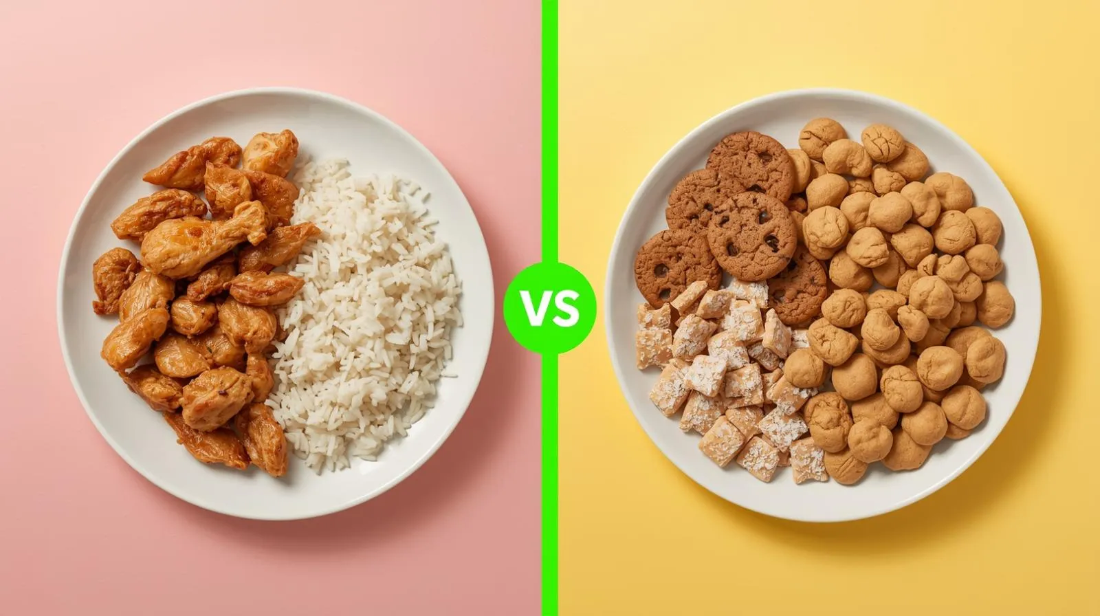 Calorie quality comparison - food choices matter