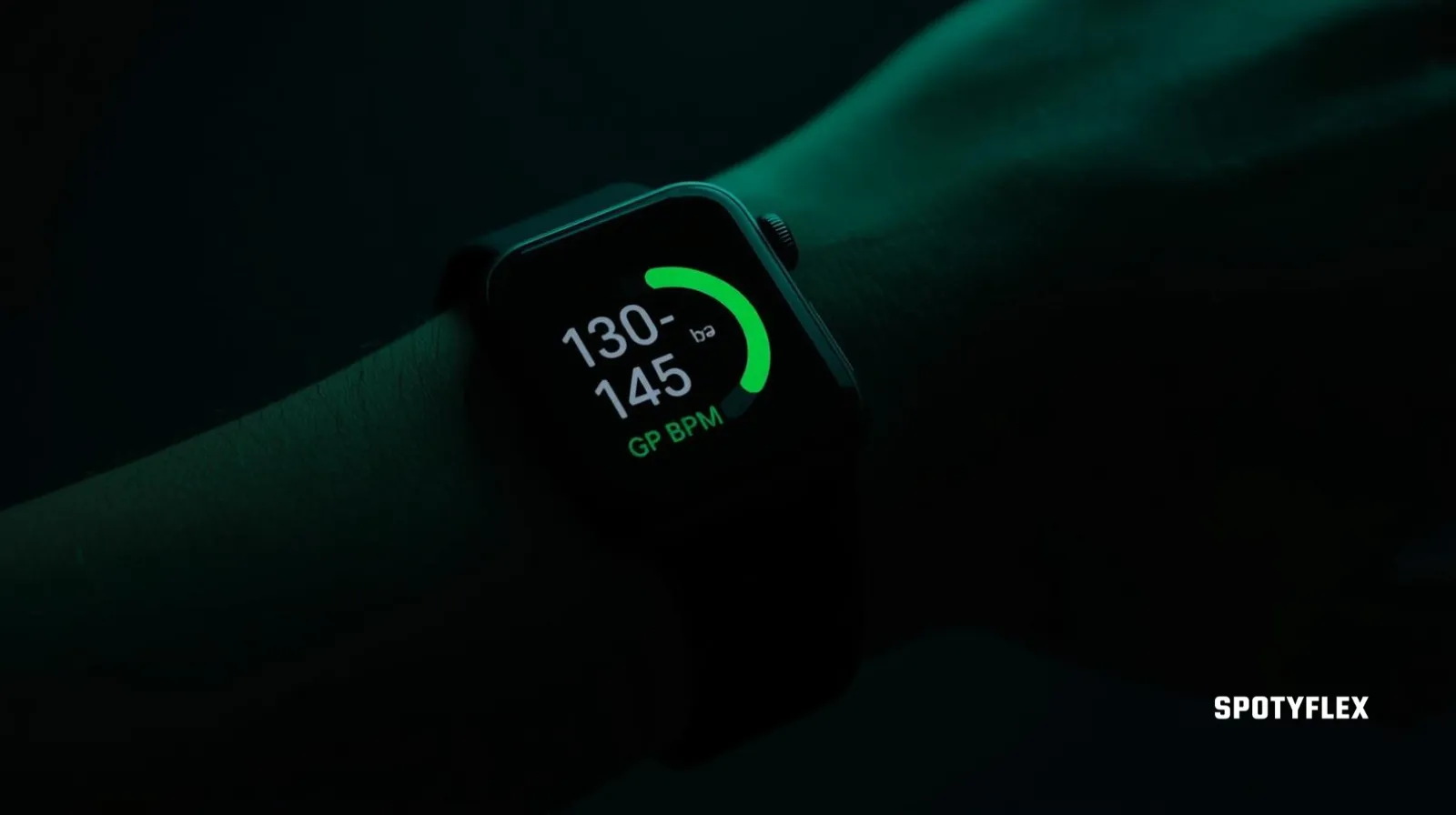 Smartwatch showing heart rate in Zone 2