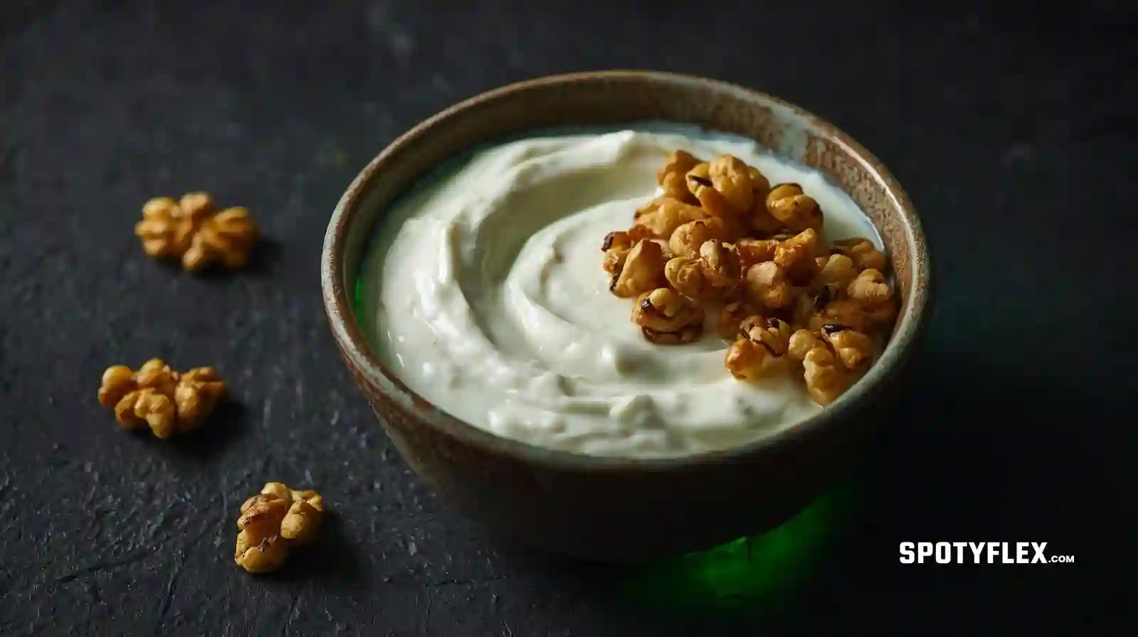 Bowl of thick Greek yogurt