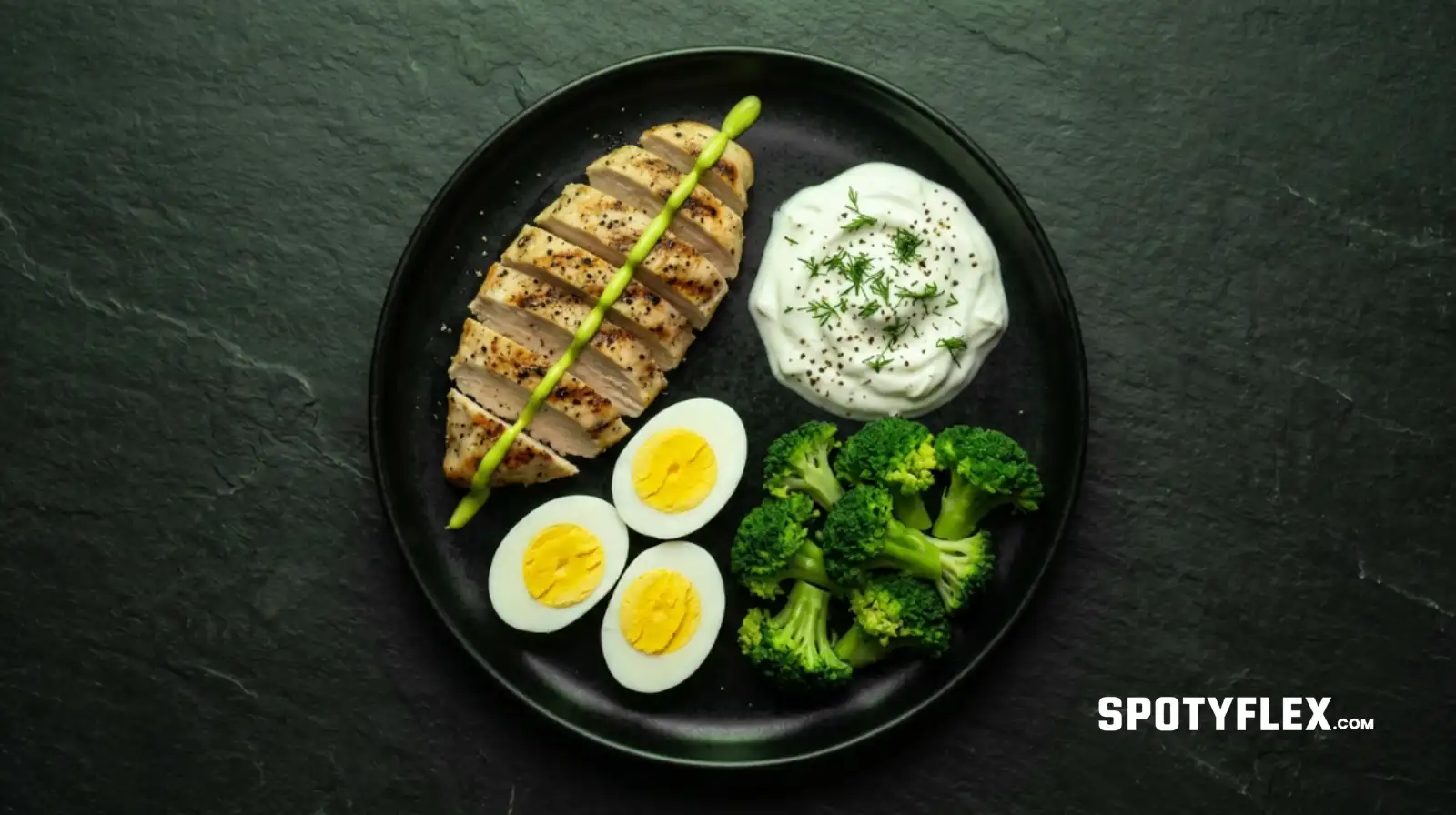 High-protein meal prep plate designed to support muscle retention during a calorie deficit