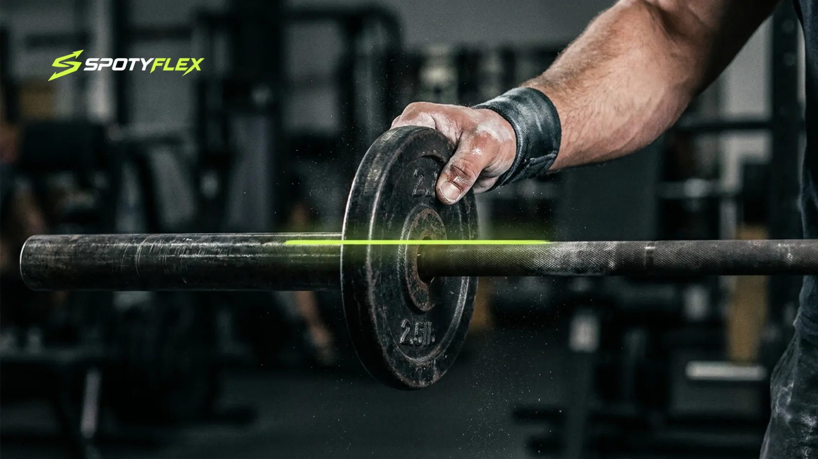 Adding a weight plate to a barbell — progressive overload