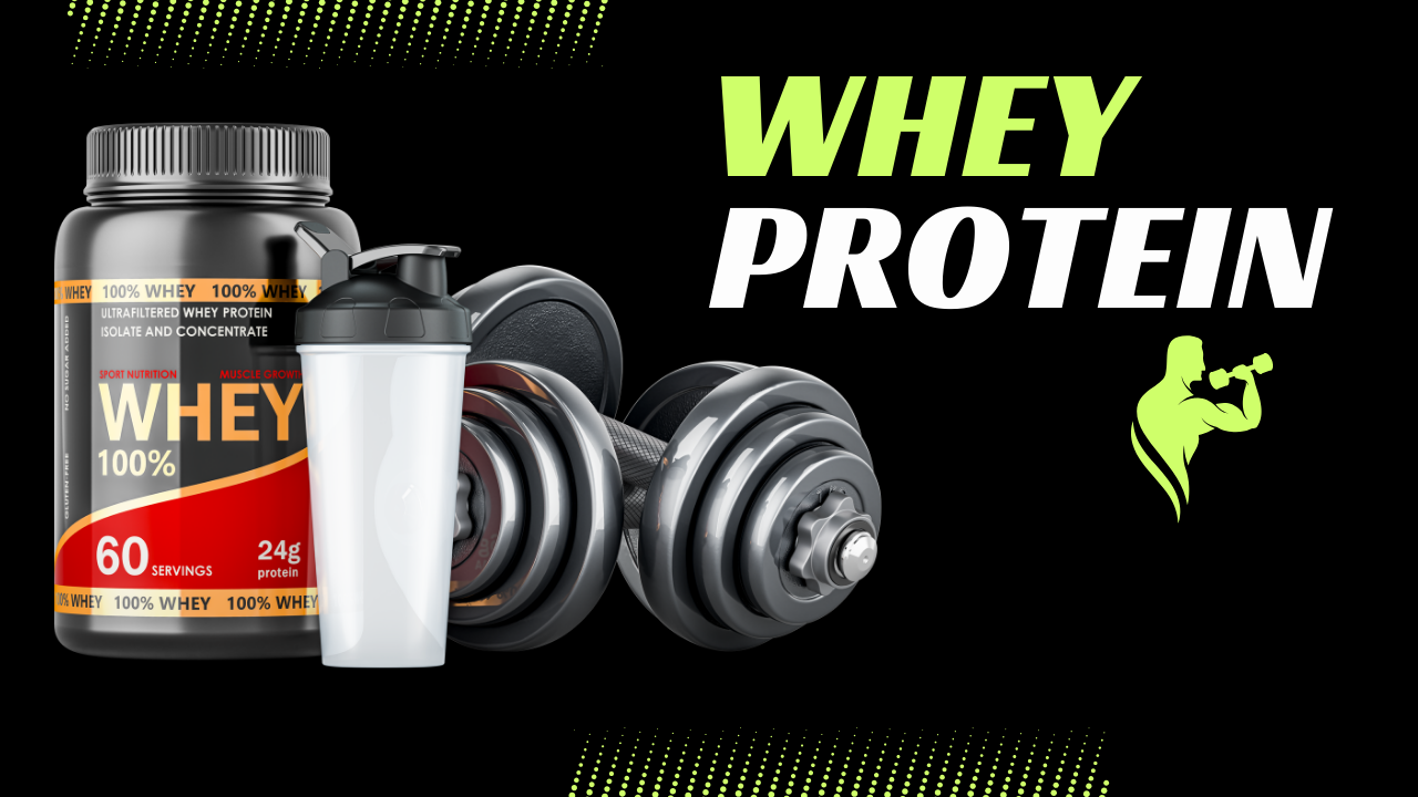 Whey protein supplement for muscle recovery