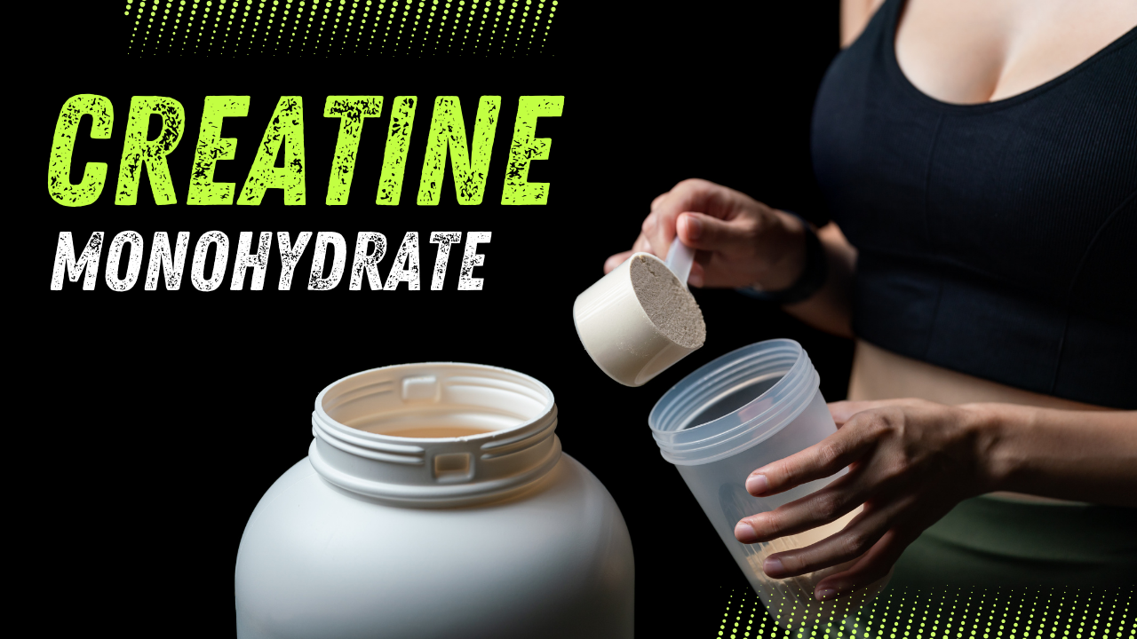 Creatine monohydrate supplement for strength and muscle